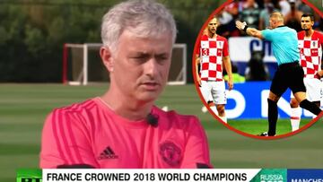 Mourinho culpa al VAR de la derrota de Croacia