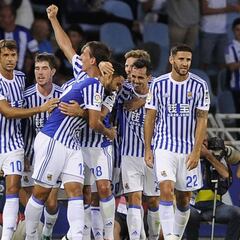 Con Carlos Vela de cambio, la Real Sociedad golea al Villarreal