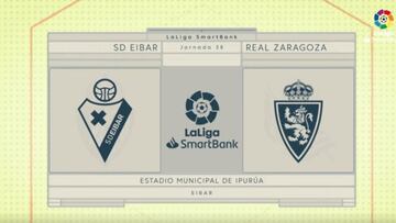 Resumen y goles del Eibar vs Zaragoza de LaLiga Smartbank