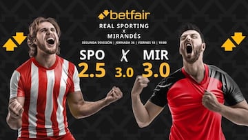 Real Sporting de Gijón vs. CD Mirandés: horario, dónde ver, pronósticos y clasificación