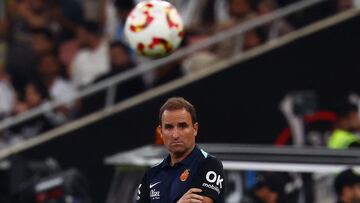 Jagoba Arrasate durante el partido de Supercopa contra el Madrid.