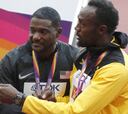 Pifias y algún aplauso a Gatlin en el podio junto a Bolt