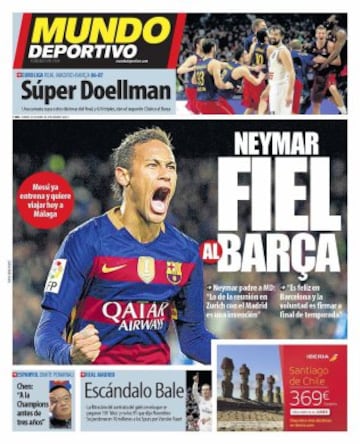 Portadas de la prensa mundial