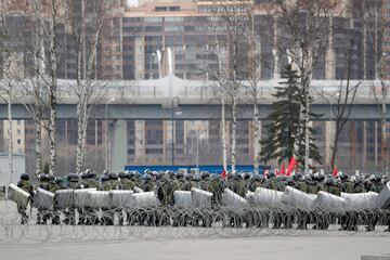 Simulacro de las fuerzas de seguridad rusas.