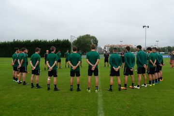 Racing de Santander at training