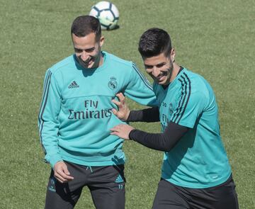 El entrenamiento del Madrid antes de recibir al Athletic