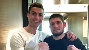 CR7 aprovech&oacute; su cuenta de Instagram para felicitar a Khabib tras su triunfo ante Gaethje y darle un mensaje de aliento tras la muerte de su padre.