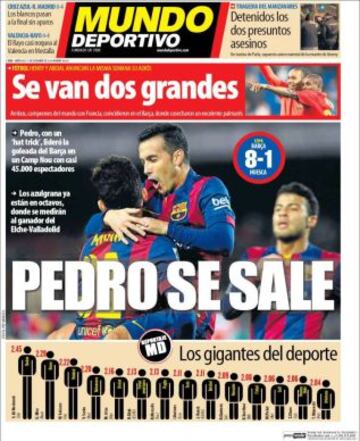 Portadas de la prensa deportiva