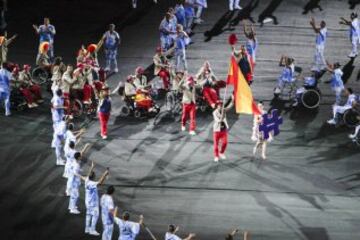 La delegación española en la inauguración de los Juegos Paralímpicos de Río 2016