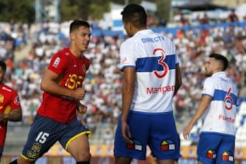 Diego Churin celebra su gol contra Universidad Católica.