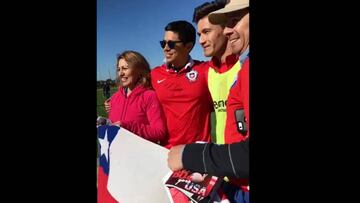 El encuentro de Aránguiz con una familia chilena en Florida