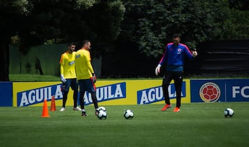 La Selección Colombia entrena en Bogotá pensando en el amistoso del domingo contra Perú.