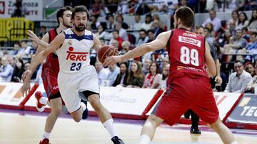 Sergio Llull, ante Jelovac.