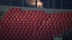 LONDON, ENGLAND - JANUARY 09: A general view inside the stadium as empty seats are seen prior to the FA Cup Third Round match between Arsenal and Newcastle United at Emirates Stadium on January 09, 2021 in London, England. The match will be played without