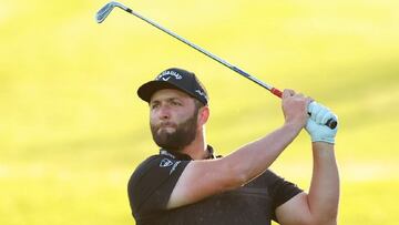 El golfista español Jon Rahm compite durante un torneo. Este jueves ha empezado como líder en el Abierto de México.