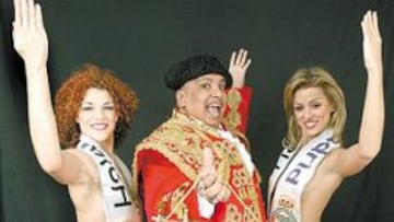 <b>MUCHA MARCHA. </b>Rosa, King África y Emy posan en el hotel AC Aitana de Madrid.