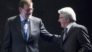 Rajoy: suerte al Atlético tras un partido "que hace afición"