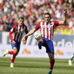 Koke juega su partido 50 en Europa con el Atleti con 24 años