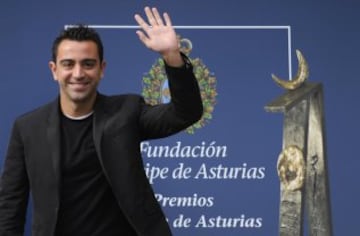 Xavi recibe en 2012 el premio Príncipe de Asturias.