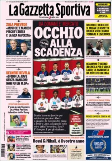 Portadas de la prensa mundial