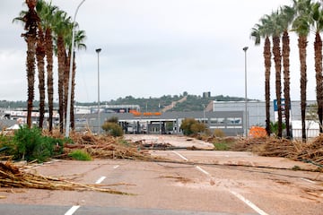 Vista de cómo ha quedado el circuito Ricardo Tormo tras las graves inundaciones en Valencia. 