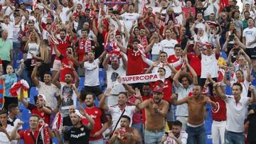 La afici&oacute;n del Sevilla. 