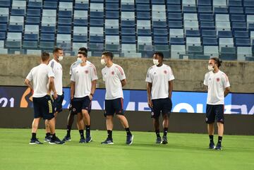 Colombia hizo reconocimiento del estadio donde enfrentará este domingo a Ecuador, en su debut en la Copa América 2021. El equipo de Reinaldo Rueda se prepara para el torneo de naciones.