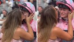 Quién es Jolene De’Lemos, dueña de caballo ganador que besó al jockey Sean Kirrane, tras carrera hípica