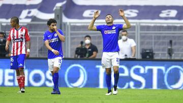 during the game Cruz Azul vs Atletico San Luis, corresponding to the 16th round match of the Torneo Guard1anes Clausura 2021 of the Liga BBVA MX, at Azteca Stadium, on April 24, 2021.
 
 &amp;lt;br&amp;gt;&amp;lt;br&amp;gt;
 
 durante el partido Cruz Azul