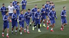 Entrenamiento de Argentina en Madrid, en vivo