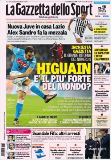 Portadas de la prensa mundial