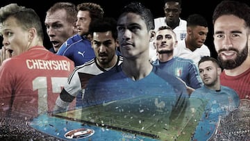 Varios jugadores que no estar¨¢n en la Eurocopa por lesi¨®n.