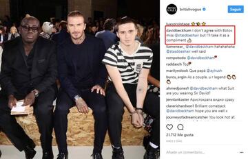 El comentario de David Beckham negando que haya recurrido al botox