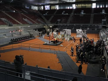 Pista central de la Caja Mágica donde se ha dado el último adiós a la leyenda del tenis español. 