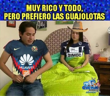 América acapara los memes tras golear al Monterrey