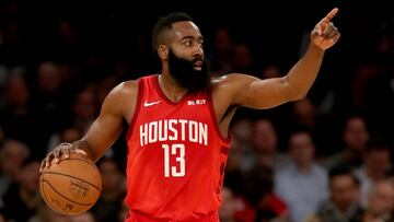 James Harden, en un encuentro con los Rockets