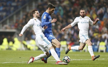 Penalti de Nacho a Jorge Molina.