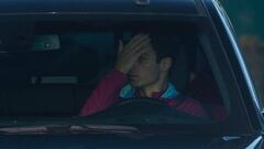 Arteta llegó al entrenamiento del City cubriéndose la ceja