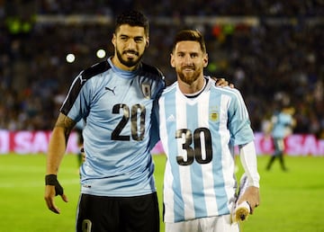 Luis Suárez y Lionel Messi.