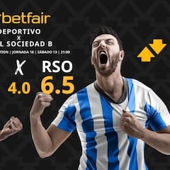 RC Deportivo vs. Real Sociedad B: horario, dónde ver, pronósticos y clasificación