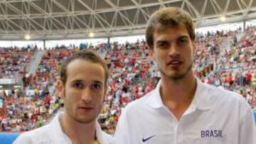 <b>CASI ESPAÑOLES. </b>Huertas y Splitter, en el España-Argentina.