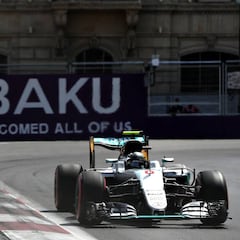 Rosberg takes Baku pole as team-mate Hamilton crashes