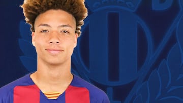 El joven haitiano formado en la Academia de NYRB fich&oacute; con el club de la Segunda Divisi&oacute;n tras graduarse de la Academia del Bar&ccedil;a.