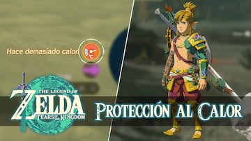 the legend of zelda tears of the kingdom nintendo switch guia como protegerse del calor