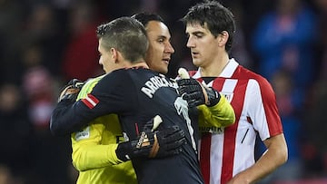 Keylor saluda a Keylor Navas.