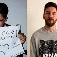 Messi hace feliz a Lautaro por su 12 cumpleaños