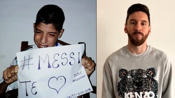 Messi hace feliz a Lautaro por su 12 cumpleaños