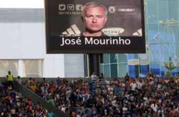 José Mourinho en el videomarcador.
