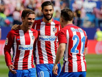 Griezmann, Carrasco y Gameiro.