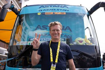 Vinokourov posa para AS durante este Tour de Francia